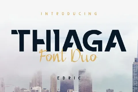 THIAGA Duo font