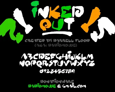 Inked Out Brush font