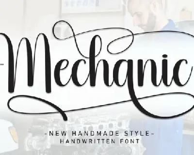 Mechanic Script font