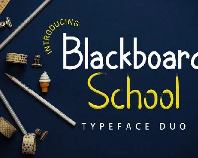 Blackboard School font