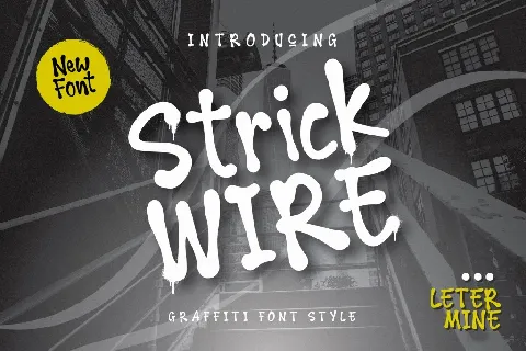 Strick Wire Demo font