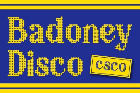 Badoney Disco font