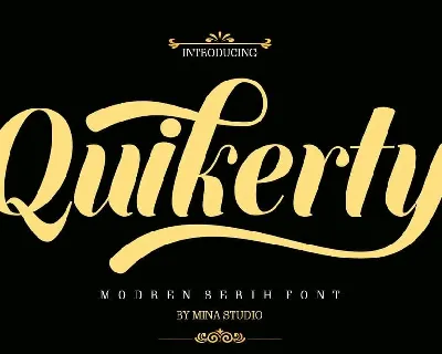 Quikerty font