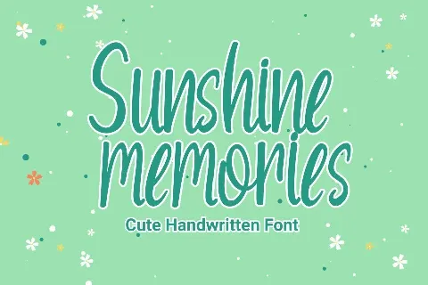 Sunshine Memories font