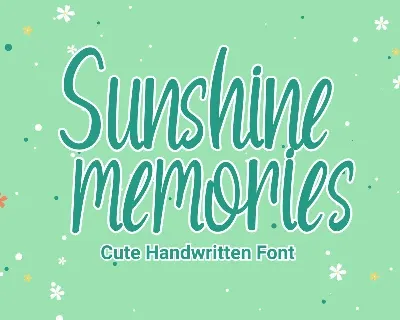 Sunshine Memories font