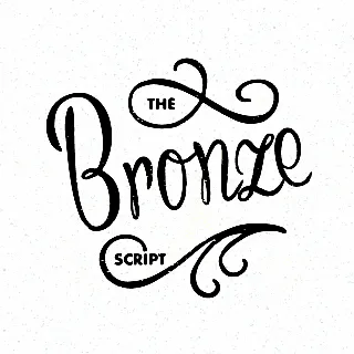 Bronze Script Personal Use font