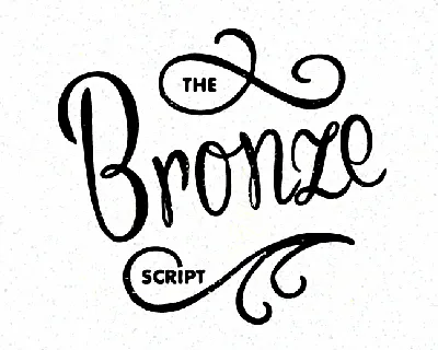 Bronze Script Personal Use font