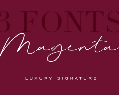 Magenta font