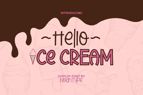 Hello Ice Cream font