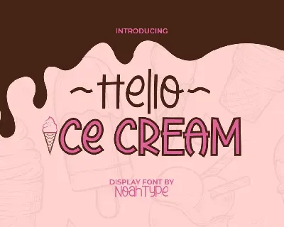 Hello Ice Cream font