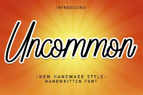 Uncommon Script font