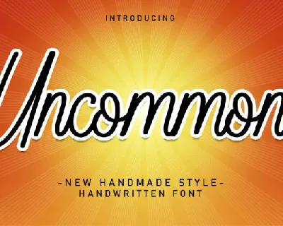 Uncommon Script font