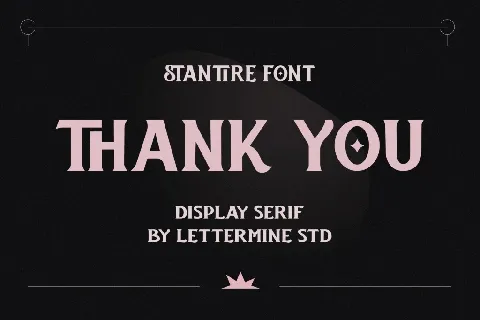 Stantire Demo font