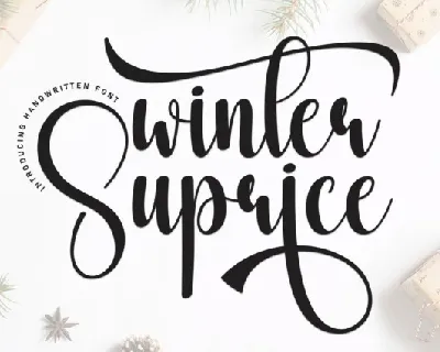 Winter Suprise Script font