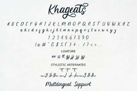 Khageats font