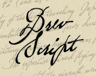 Brev Script Personal Use font