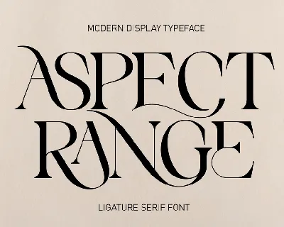 ASPECT RANGE DEMO font