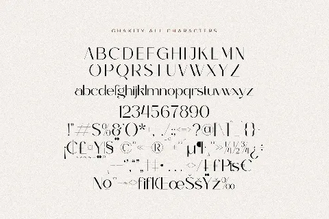 Ghakity font