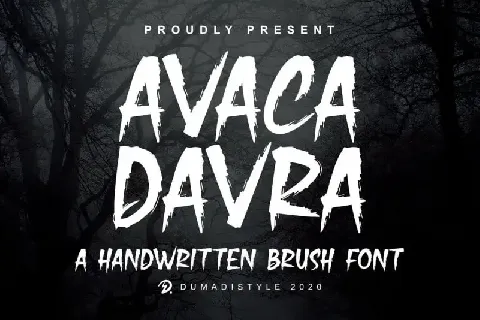 Avaka Davra Brush font