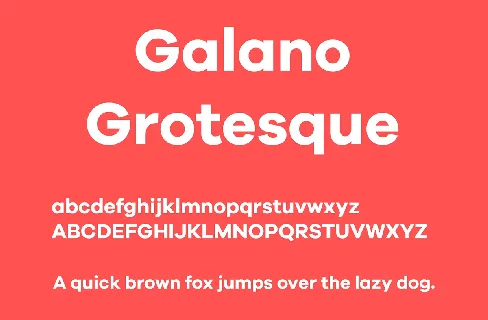 Galano Grotesque font