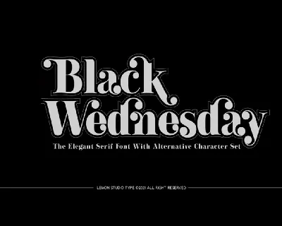 Black Wednesday font