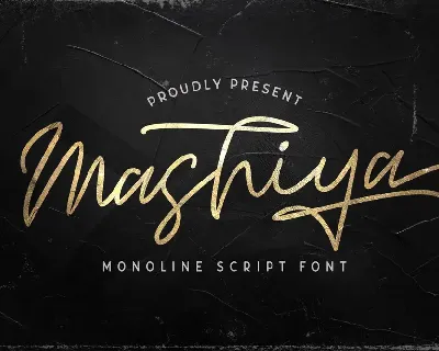Mashiya font
