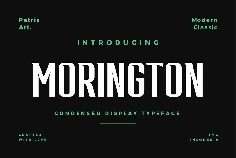 Morington font