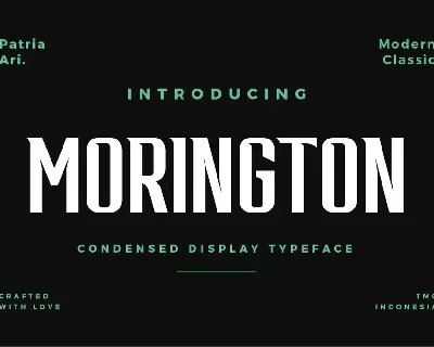 Morington font