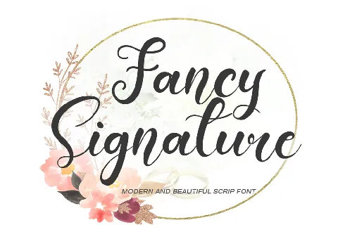 Fancy Signature font