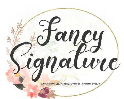 Fancy Signature font