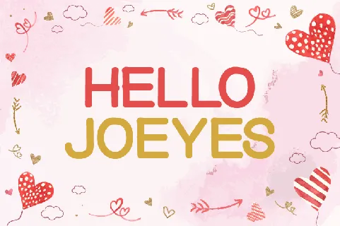 Hello Joeyes font