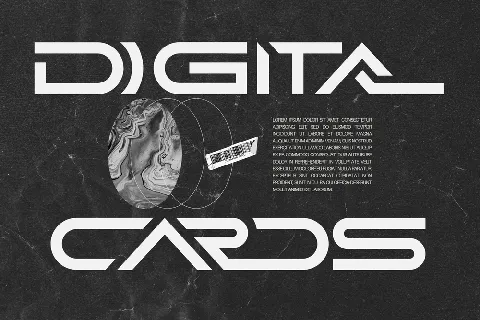 Digital Cards Demo font