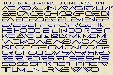 Digital Cards Demo font