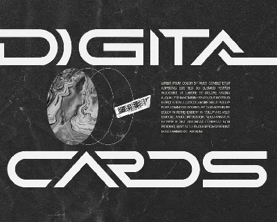 Digital Cards Demo font