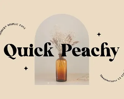Quick Peachy font