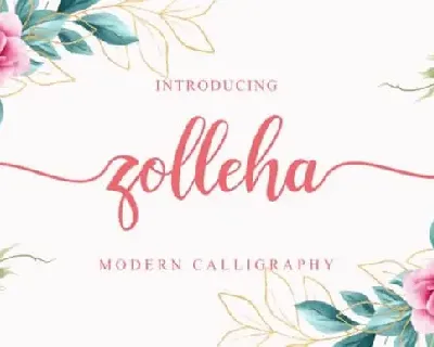 Zolleha Calligraphy font