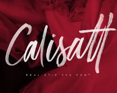 Calisatt Brush SVG font