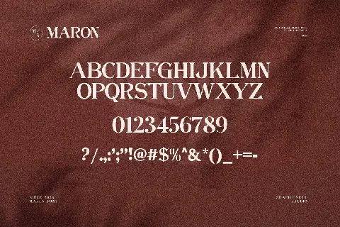 Maron font