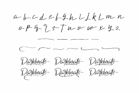 Darkboats Demo font