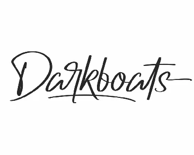 Darkboats Demo font