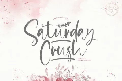 Saturday Crush font