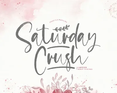 Saturday Crush font