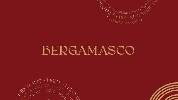 Bergamasco Family font
