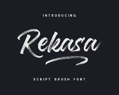 Rekasa Brush font