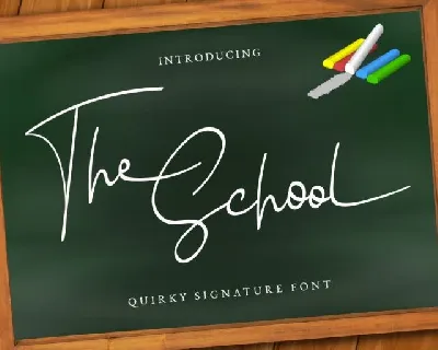 The school font