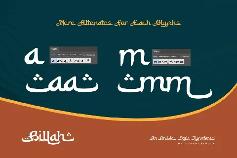 Billah font