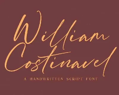 William Costinavel font