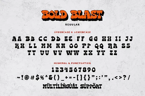 Bold Blast font