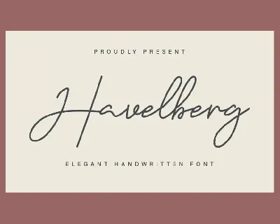 Havelberg Demo font