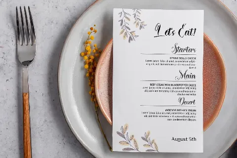 Pretty Flower Demo font